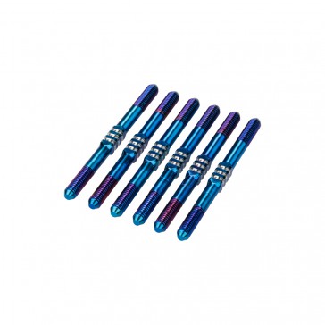 RC10B7 3.5 x 48mm Fin Ti Turnbuckle Burnt Blue 6pc