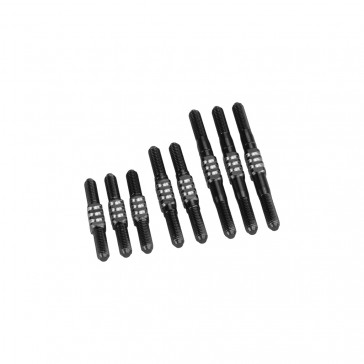 RC10 Classic Fin Ti Turnbuckle set- Black-8pcs