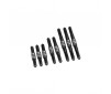 RC10 Classic Fin Ti Turnbuckle set- Black-8pcs