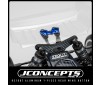 RC10B7 Aluminium 1 Piece Rear Wing Button - Blue