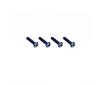 3x14mm Top Hat Titanium Screw - Burnt Blue - 4pc