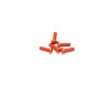 Alu Screw Allen Roundhead M4 x 12 Orange (5)