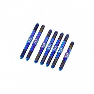 B74.2, 3.5mm Fin Ti Turnbuckle set, Burnt Blue-7pc