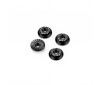 RC10B7 M4 Low-Profile Alloy Wheel Nut - Black -4pc