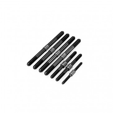 Tekno NB48 2.1 Fin Ti Turnbuckle Set -Black (7pcs)