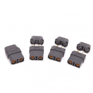 XT90 Plug with Sheath Female Only Black - 4pcs