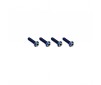 3x12mm Top Hat Titanium Screw - Burnt Blue - 4pc