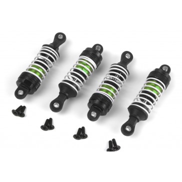 Aluminum Oil-Filled Shock Absorber Set Green/4pc