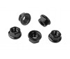 M4 Low Profile Flanged Lock Nut (Black)