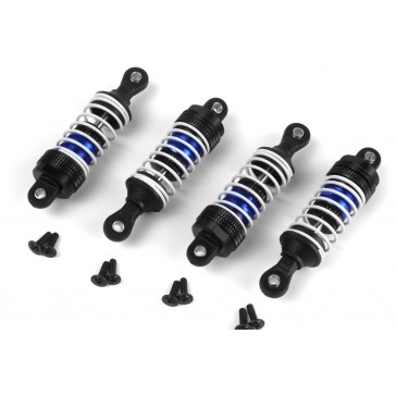 Aluminum Oil-Filled Shock Absorber Set Blue/4pc