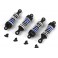 Aluminum Oil-Filled Shock Absorber Set Blue/4pc