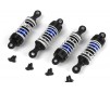 Aluminum Oil-Filled Shock Absorber Set Blue/4pc