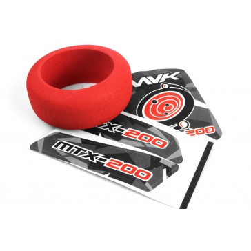 Transmitter Wheel Foam & Decals (Red)