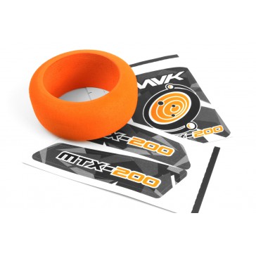 Transmitter Wheel Foam & Decals (Orange)