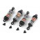 Aluminum Oil-Filled Shock Absorber Set Orange/4pc