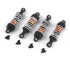 Aluminum Oil-Filled Shock Absorber Set Orange/4pc