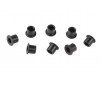 SLVR 50mm (1.97) Internally Threaded Aluminum Link (Black)