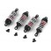 Aluminum Oil-Filled Shock Absorber Set Red/4pc