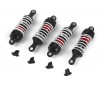 Aluminum Oil-Filled Shock Absorber Set Red/4pc