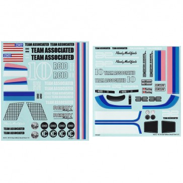 RC10CC DECAL SHEET