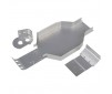 RC10CC CHASSIS /NOSE PLATE/MOTOR MOUNT SILVER