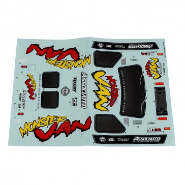 MT12 MONSTER VAN DECAL SHEET