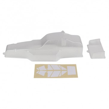 RC10 PROTECH BODYSHELL AND WING (CLEAR)