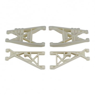 RC10T FRONT & REAR SUSPENSION ARMS, WHITE