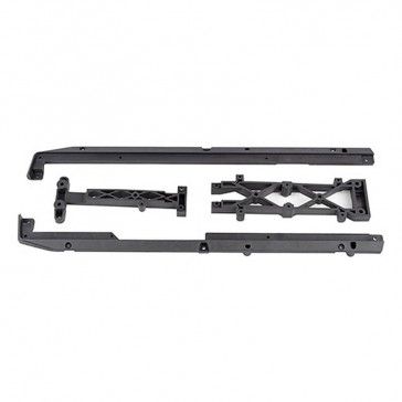 SR7 FT LOWER CHASSIS BRACE SET CARBON