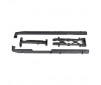 SR7 FT LOWER CHASSIS BRACE SET CARBON