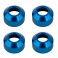 RC8B4 FT CVA AXLE SLEEVES BLUE ALUMINIUM