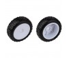 REFLEX 14 NARROW MINI PIN TYRES - MOUNTED WHITE