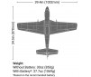 P-51D Mustang 1.0M BNF Basic with AS3X and SAFE Select