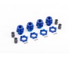 17mm Wheel Hubs / Nuts, HD Blue