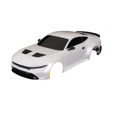 Body, Ford Mustang, complete (white) (painted, decals applied) (inclu