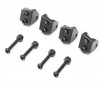 Aluminum Lower 4-link Mount Set Black: Mini LMT (4)