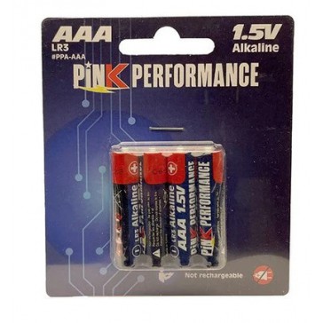 Pink Performance AAA Alkaline 1.5V Dry Cell (4pcs)