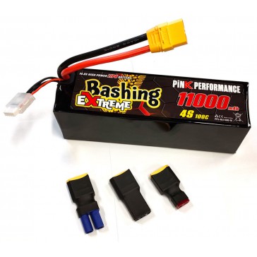 Pink Extreme Bashing LiPo 4S 14.8V-11000-100C Multi 178x52x53mm 985g