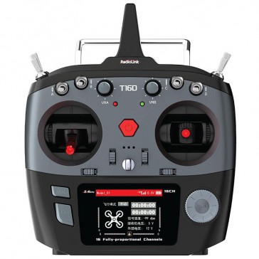 T16D 16-Channels radio (Mode 1) with R16F Receiver