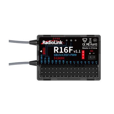 R16F 2.4Ghz 16Ch Receiver with 2-way telemetry for T12D & T16D