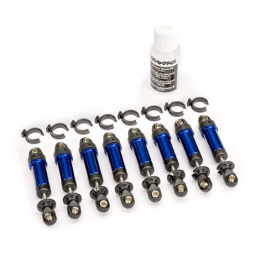 Shocks, GTM, 6061-T6 aluminum (blue-anodized) (fully assembled w/o sp