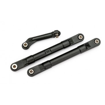 Toe links, molded composite, 98mm (88mm center to center) (black) (2)