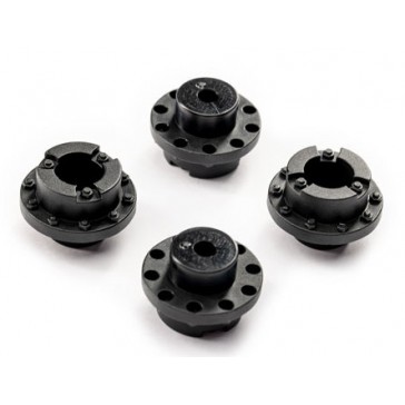 Center caps, wheel (black) (4)