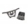 Bumper, front/ skidplate, front (black)