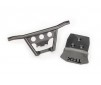 Bumper, front/ skidplate, front (black)