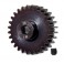 Gear, 28-T pinion (machined, hardened steel) (1.0 metric pitch) (fits