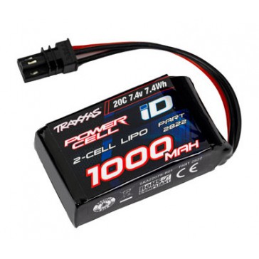 1000mAh 7.4V 2-Cell 20C LiPo Battery