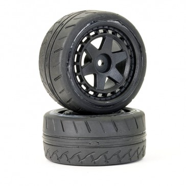 STINGER REAR 32MM RUBBER WHEEL/TYRES (PR)