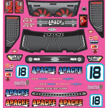 APACHE BODY DECAL SHEET