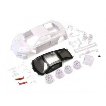 Bodyshell Audi R8 LMS 2015 Mini-Z + 2WD Rims (White Body)